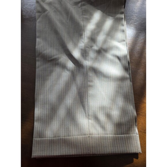 Earvin Magic Johnson 42R 36 Gray Striped Mens Jacket Pants Suit - Picture 16 of 16